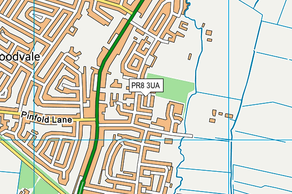 PR8 3UA map - OS VectorMap District (Ordnance Survey) PR8 3UA map - OS VectorMap District (Ordnance Survey)