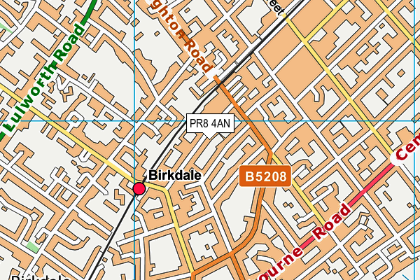PR8 4AN map - OS VectorMap District (Ordnance Survey) PR8 4AN map - OS VectorMap District (Ordnance Survey)