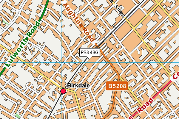 PR8 4BG map - OS VectorMap District (Ordnance Survey) PR8 4BG map - OS VectorMap District (Ordnance Survey)