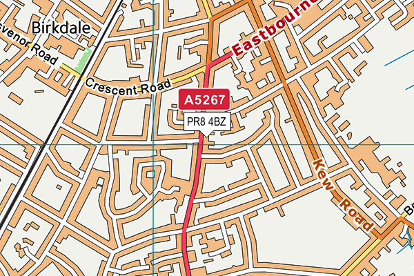 PR8 4BZ map - OS VectorMap District (Ordnance Survey) PR8 4BZ map - OS VectorMap District (Ordnance Survey)