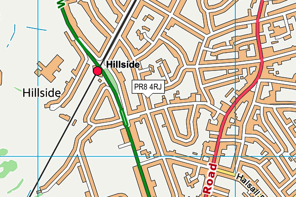 PR8 4RJ map - OS VectorMap District (Ordnance Survey) PR8 4RJ map - OS VectorMap District (Ordnance Survey)