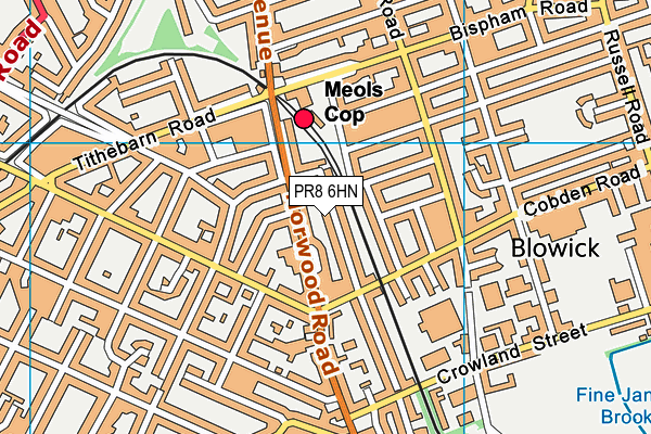 PR8 6HN map - OS VectorMap District (Ordnance Survey) PR8 6HN map - OS VectorMap District (Ordnance Survey)
