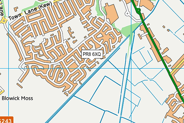 PR8 6XQ map - OS VectorMap District (Ordnance Survey) PR8 6XQ map - OS VectorMap District (Ordnance Survey)