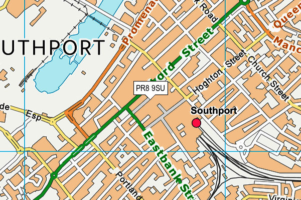 PR8 9SU map - OS VectorMap District (Ordnance Survey) PR8 9SU map - OS VectorMap District (Ordnance Survey)