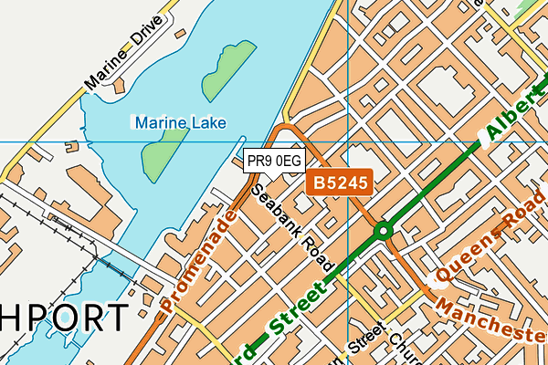 PR9 0EG map - OS VectorMap District (Ordnance Survey) PR9 0EG map - OS VectorMap District (Ordnance Survey)