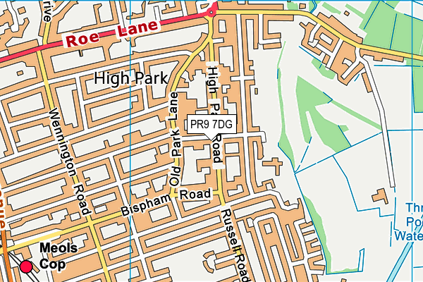 PR9 7DG map - OS VectorMap District (Ordnance Survey) PR9 7DG map - OS VectorMap District (Ordnance Survey)