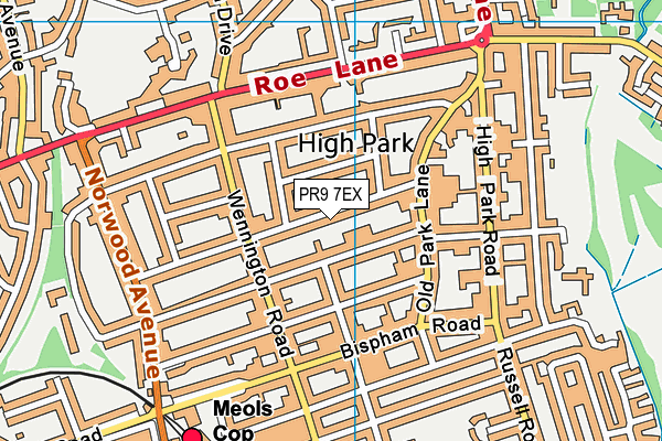PR9 7EX map - OS VectorMap District (Ordnance Survey) PR9 7EX map - OS VectorMap District (Ordnance Survey)
