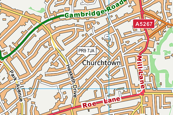 PR9 7JA map - OS VectorMap District (Ordnance Survey) PR9 7JA map - OS VectorMap District (Ordnance Survey)