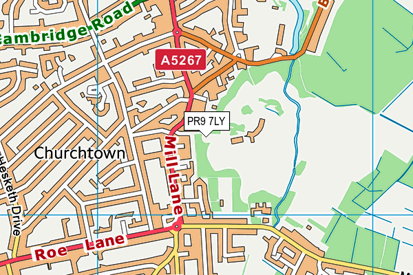 PR9 7LY map - OS VectorMap District (Ordnance Survey) PR9 7LY map - OS VectorMap District (Ordnance Survey)