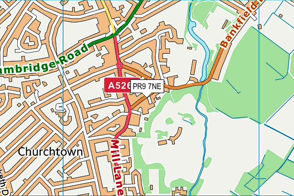 PR9 7NE map - OS VectorMap District (Ordnance Survey) PR9 7NE map - OS VectorMap District (Ordnance Survey)