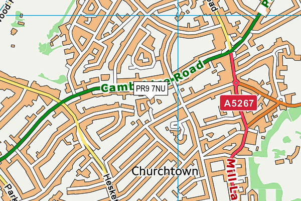 PR9 7NU map - OS VectorMap District (Ordnance Survey) PR9 7NU map - OS VectorMap District (Ordnance Survey)