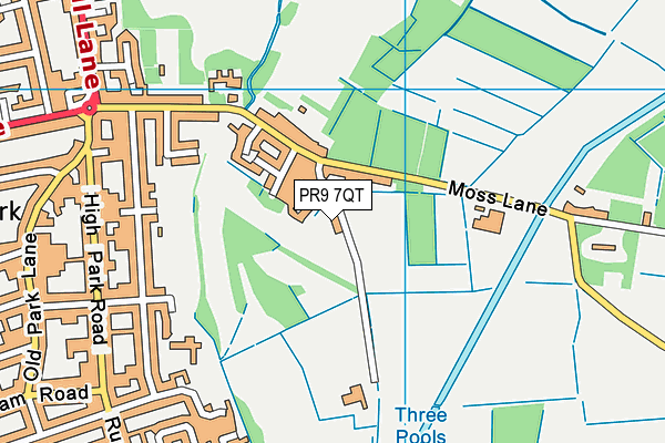 PR9 7QT map - OS VectorMap District (Ordnance Survey) PR9 7QT map - OS VectorMap District (Ordnance Survey)