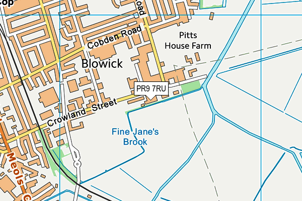 PR9 7RU map - OS VectorMap District (Ordnance Survey) PR9 7RU map - OS VectorMap District (Ordnance Survey)