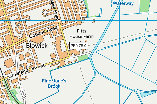 PR9 7RX map - OS VectorMap District (Ordnance Survey) PR9 7RX map - OS VectorMap District (Ordnance Survey)