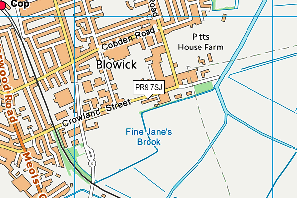 PR9 7SJ map - OS VectorMap District (Ordnance Survey) PR9 7SJ map - OS VectorMap District (Ordnance Survey)