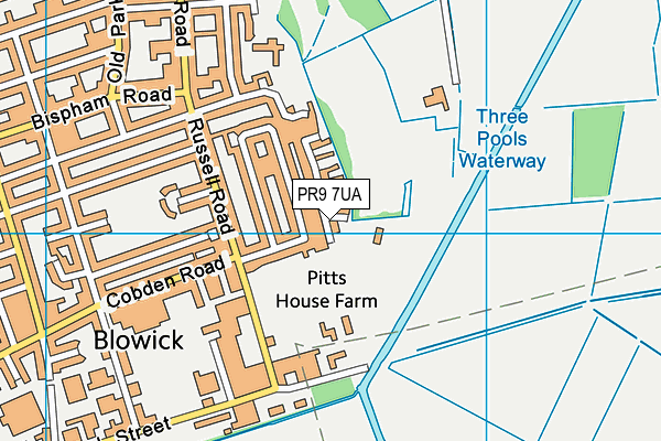 PR9 7UA map - OS VectorMap District (Ordnance Survey) PR9 7UA map - OS VectorMap District (Ordnance Survey)