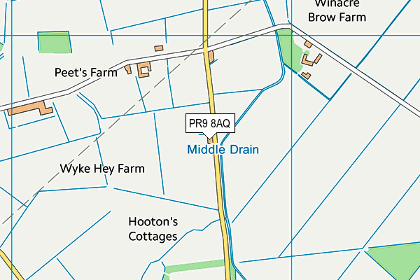 PR9 8AQ map - OS VectorMap District (Ordnance Survey) PR9 8AQ map - OS VectorMap District (Ordnance Survey)