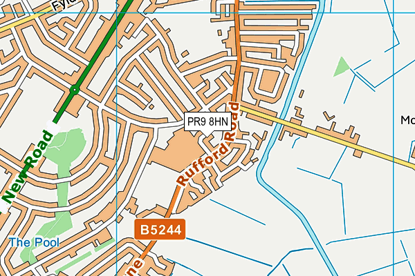 PR9 8HN map - OS VectorMap District (Ordnance Survey) PR9 8HN map - OS VectorMap District (Ordnance Survey)