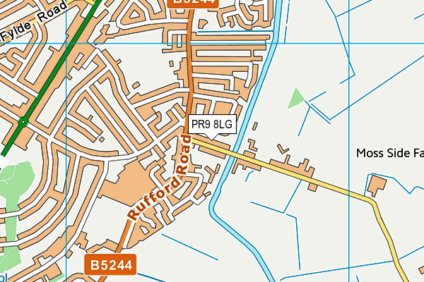 PR9 8LG map - OS VectorMap District (Ordnance Survey) PR9 8LG map - OS VectorMap District (Ordnance Survey)