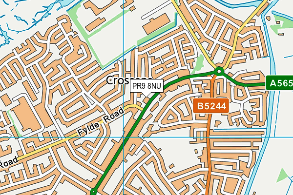 PR9 8NU map - OS VectorMap District (Ordnance Survey) PR9 8NU map - OS VectorMap District (Ordnance Survey)