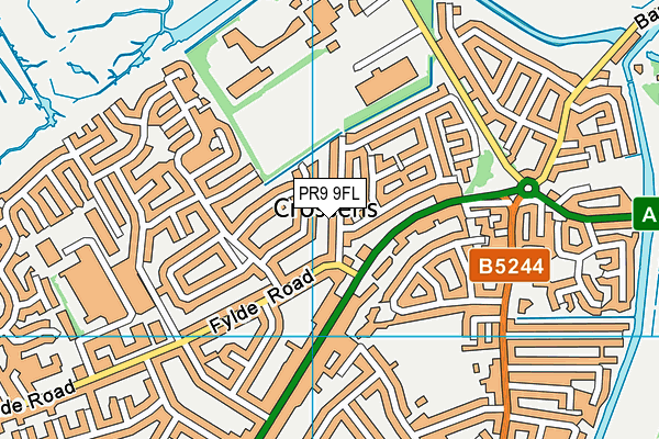 PR9 9FL map - OS VectorMap District (Ordnance Survey) PR9 9FL map - OS VectorMap District (Ordnance Survey)