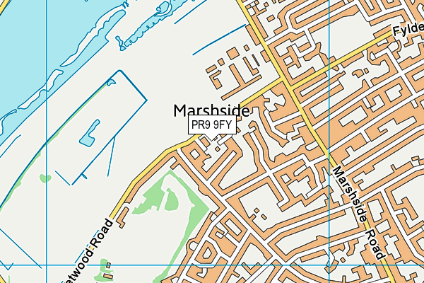 PR9 9FY map - OS VectorMap District (Ordnance Survey) PR9 9FY map - OS VectorMap District (Ordnance Survey)