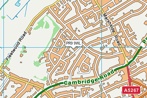 PR9 9WL map - OS VectorMap District (Ordnance Survey) PR9 9WL map - OS VectorMap District (Ordnance Survey)