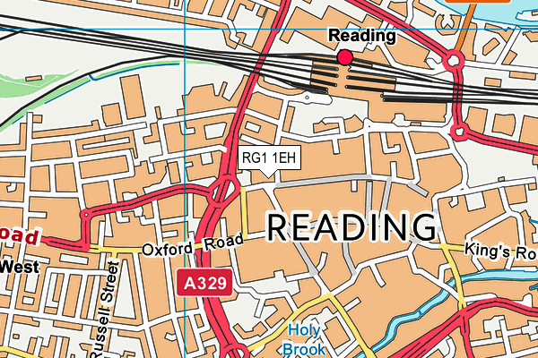 RG1 1EH map - OS VectorMap District (Ordnance Survey) RG1 1EH map - OS VectorMap District (Ordnance Survey)