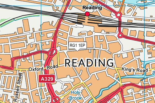 RG1 1EP map - OS VectorMap District (Ordnance Survey) RG1 1EP map - OS VectorMap District (Ordnance Survey)