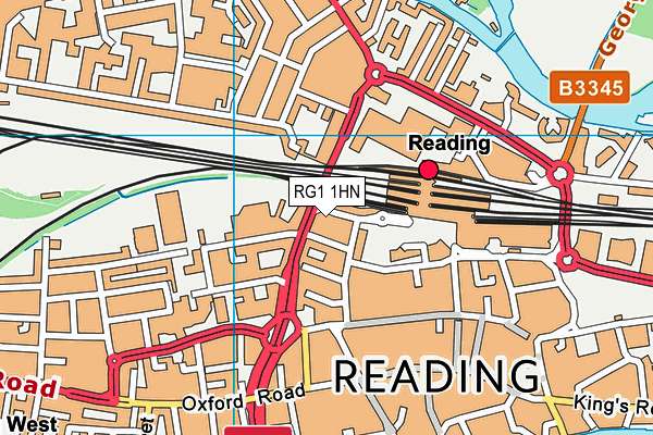 RG1 1HN map - OS VectorMap District (Ordnance Survey)
