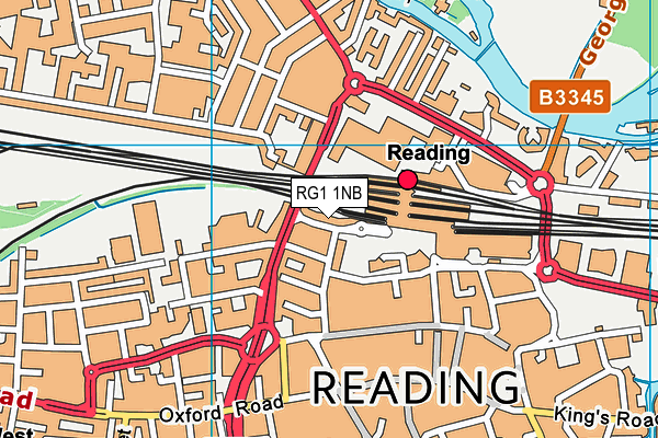 RG1 1NB map - OS VectorMap District (Ordnance Survey) RG1 1NB map - OS VectorMap District (Ordnance Survey)