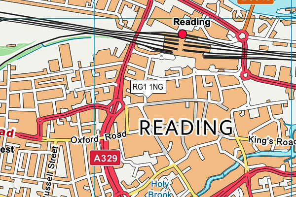 RG1 1NG map - OS VectorMap District (Ordnance Survey) RG1 1NG map - OS VectorMap District (Ordnance Survey)