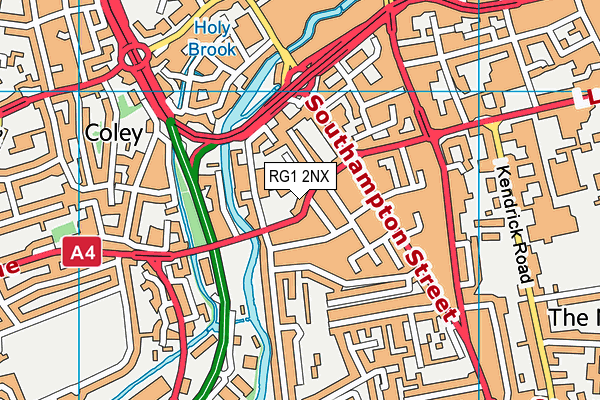 RG1 2NX map - OS VectorMap District (Ordnance Survey) RG1 2NX map - OS VectorMap District (Ordnance Survey)