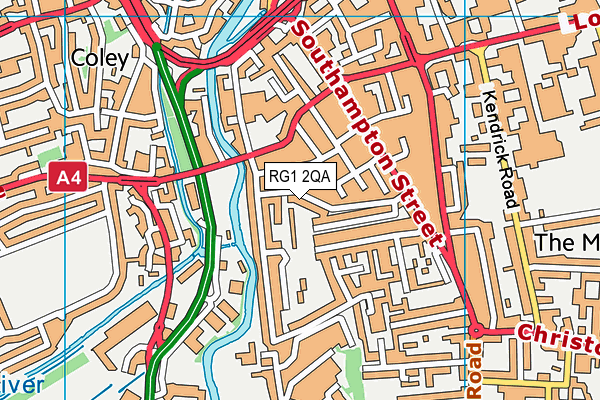 RG1 2QA map - OS VectorMap District (Ordnance Survey) RG1 2QA map - OS VectorMap District (Ordnance Survey)