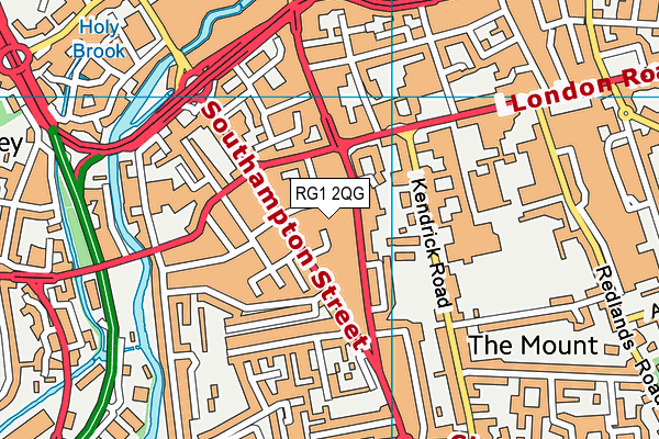 RG1 2QG map - OS VectorMap District (Ordnance Survey) RG1 2QG map - OS VectorMap District (Ordnance Survey)