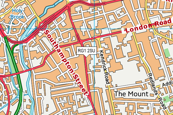 RG1 2SU map - OS VectorMap District (Ordnance Survey) RG1 2SU map - OS VectorMap District (Ordnance Survey)