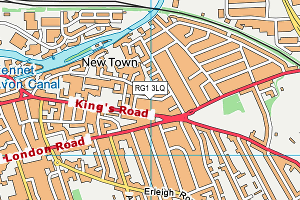 RG1 3LQ map - OS VectorMap District (Ordnance Survey)
