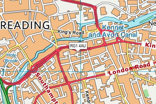RG1 4AU map - OS VectorMap District (Ordnance Survey) RG1 4AU map - OS VectorMap District (Ordnance Survey)