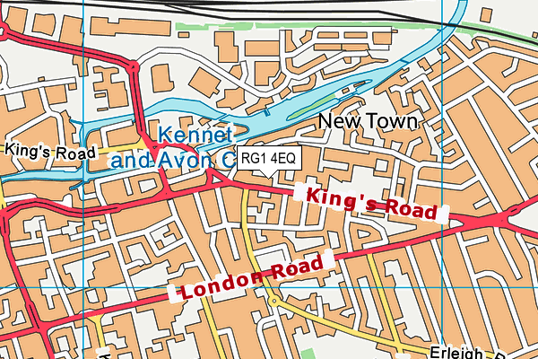 RG1 4EQ map - OS VectorMap District (Ordnance Survey)