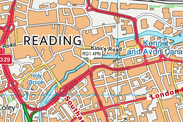 RG1 4PN map - OS VectorMap District (Ordnance Survey)