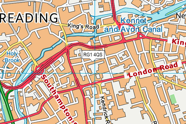 RG1 4QS map - OS VectorMap District (Ordnance Survey) RG1 4QS map - OS VectorMap District (Ordnance Survey)