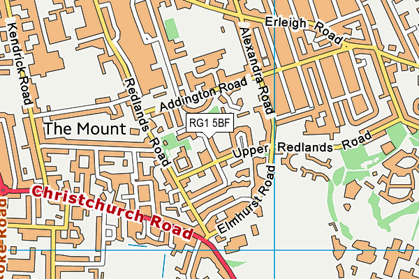 RG1 5BF map - OS VectorMap District (Ordnance Survey) RG1 5BF map - OS VectorMap District (Ordnance Survey)