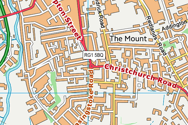RG1 5BQ map - OS VectorMap District (Ordnance Survey) RG1 5BQ map - OS VectorMap District (Ordnance Survey)