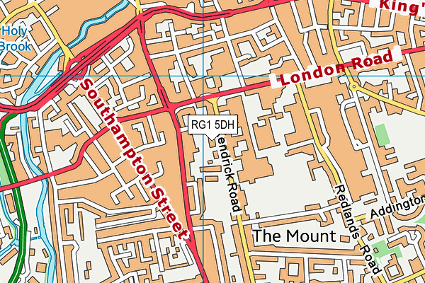 RG1 5DH map - OS VectorMap District (Ordnance Survey) RG1 5DH map - OS VectorMap District (Ordnance Survey)