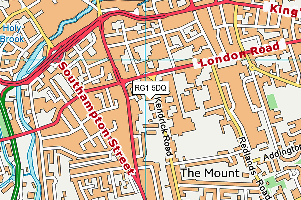 RG1 5DQ map - OS VectorMap District (Ordnance Survey) RG1 5DQ map - OS VectorMap District (Ordnance Survey)