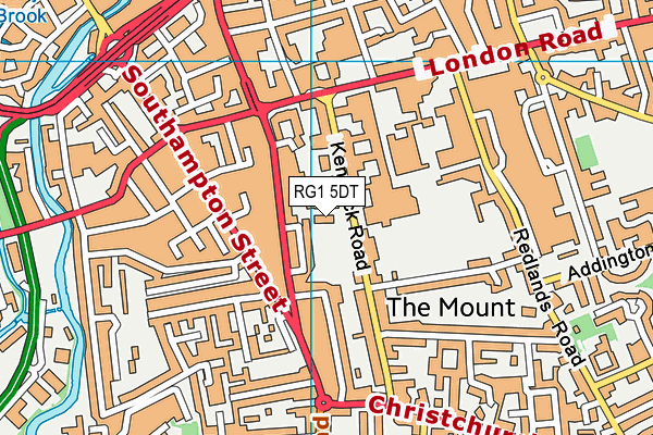 RG1 5DT map - OS VectorMap District (Ordnance Survey) RG1 5DT map - OS VectorMap District (Ordnance Survey)