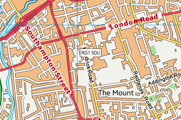 RG1 5DU map - OS VectorMap District (Ordnance Survey) RG1 5DU map - OS VectorMap District (Ordnance Survey)