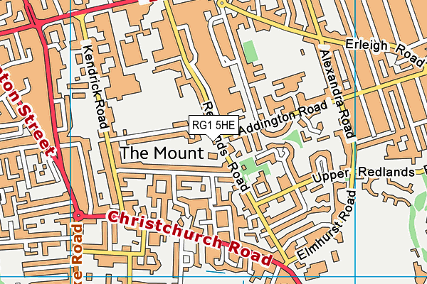 RG1 5HE map - OS VectorMap District (Ordnance Survey) RG1 5HE map - OS VectorMap District (Ordnance Survey)
