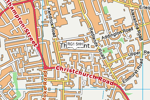 RG1 5HH map - OS VectorMap District (Ordnance Survey) RG1 5HH map - OS VectorMap District (Ordnance Survey)