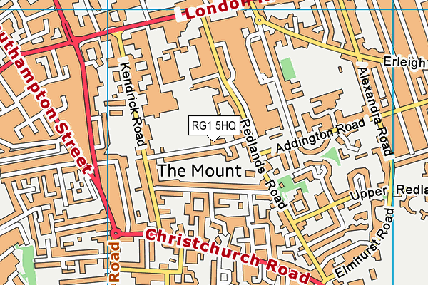 RG1 5HQ map - OS VectorMap District (Ordnance Survey) RG1 5HQ map - OS VectorMap District (Ordnance Survey)
